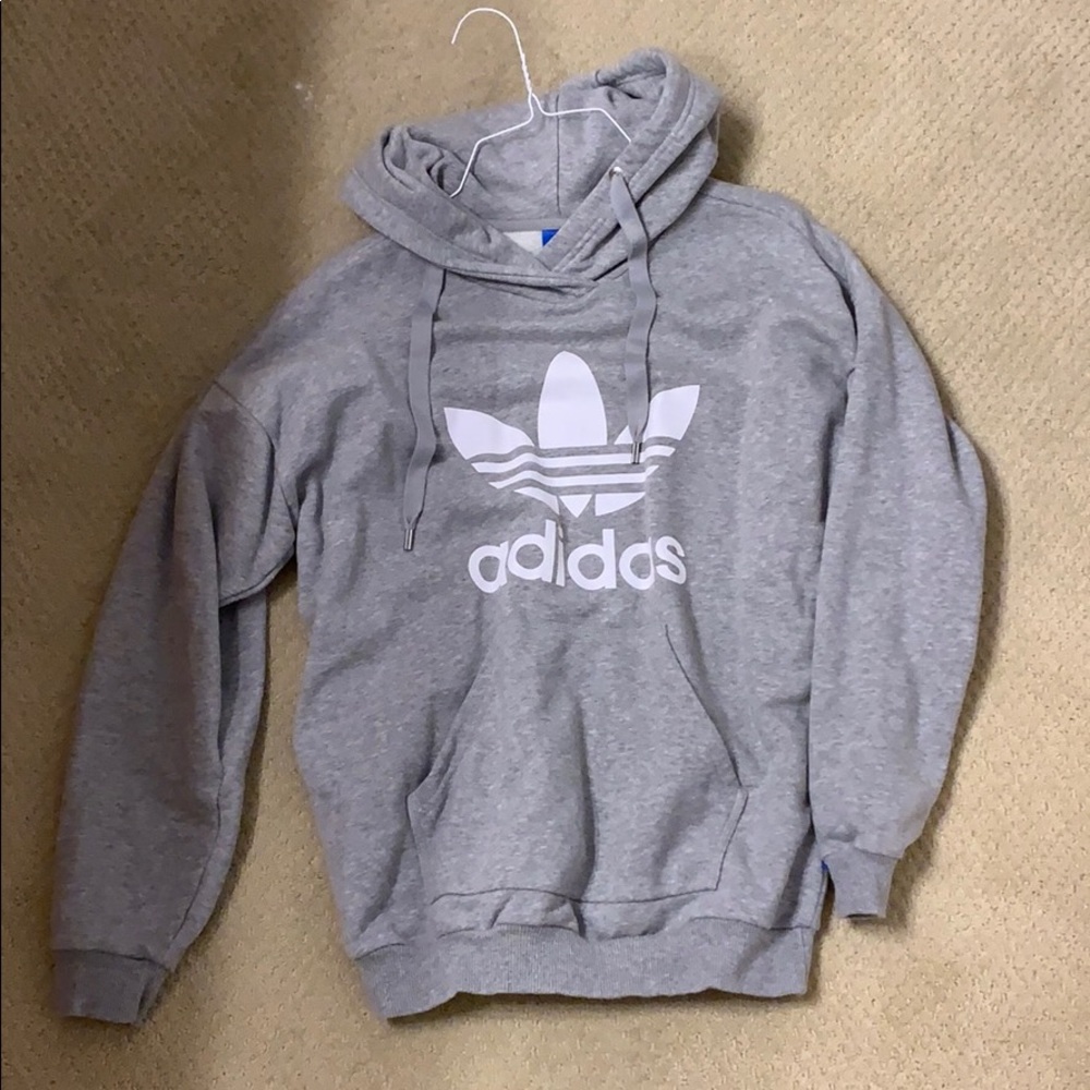 Adidas trefoil sweatshirt grey